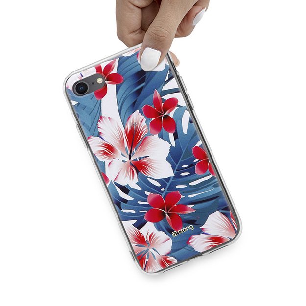 Crong Flower Case – dėklas, skirtas iPhone SE 2020 / 8 / 7 (paternas 03)