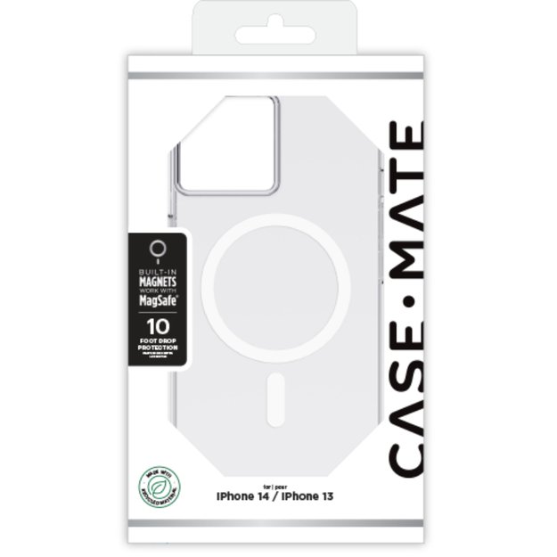 Case-Mate Tough Clear MagSafe – dėklas, skirtas iPhone 14 / iPhone 13 (skaidrus)