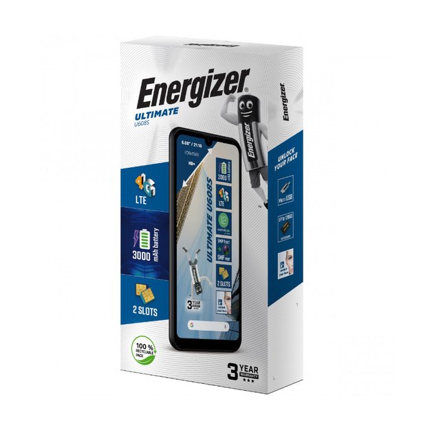 Energizer Ultimate U608S – išmanusis telefonas 2 GB RAM 32 GB 6.08 4G Dual Sim EU (juoda)