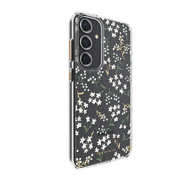 Skaidrus šautuvų popierius – Samsung Galaxy S24+ dėklas (Petite Fleurs)