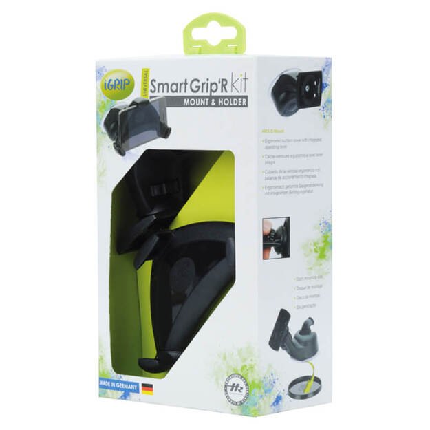 iGrip Universal Smart Grip´R rinkinys – universalus automobilinis laikiklis išmaniesiems telefonams 50–75 mm pločio, 103–127 mm aukščio