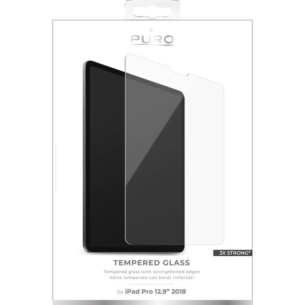 PURO Protective glass for the iPad Pro 12.9  screen (2022/2021/2020/2018)