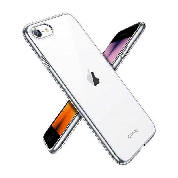 Crong Crystal Slim Cover – apsauginis dėklas, skirtas SE 2020 / iPhone 8/7 (skaidrus)