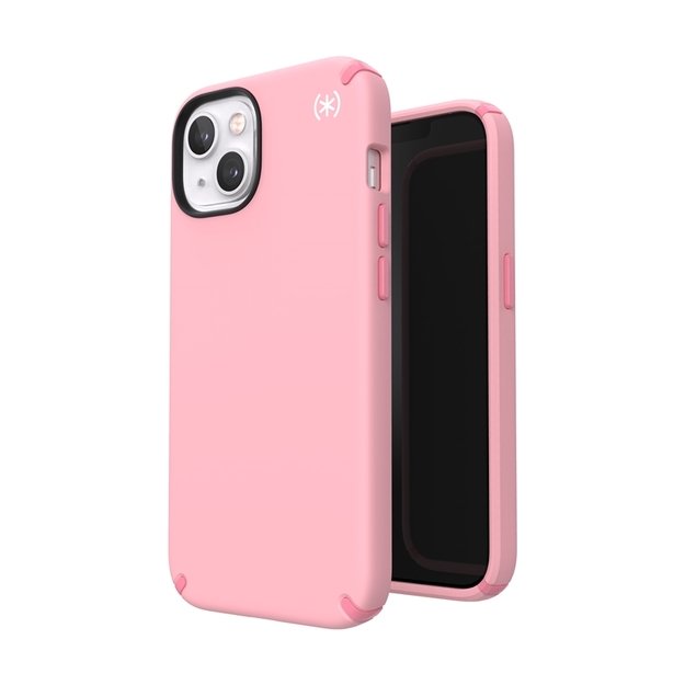 Speck Presidio2 Pro – iPhone 13 dėklas su MICROBAN danga (Rosy Pink / Vintage Rose)