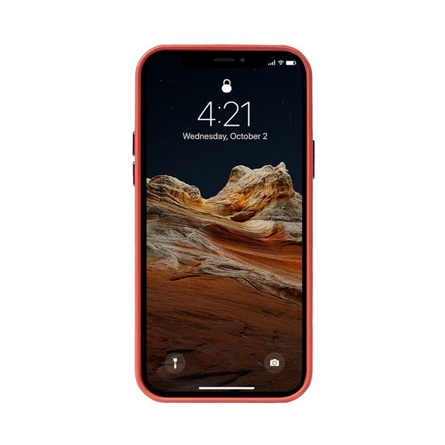 Crong Essential Cover – odinis dėklas, skirtas iPhone 12 Pro Max (raudonas)