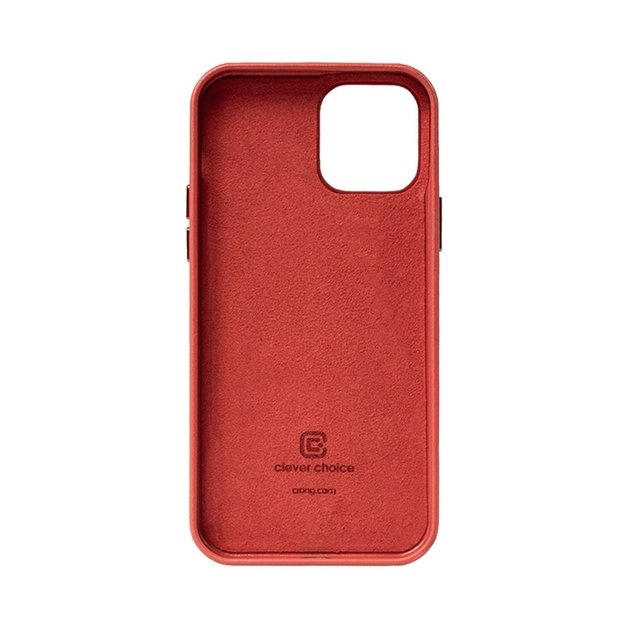 Crong Essential Cover – odinis dėklas, skirtas iPhone 12 Pro Max (raudonas)