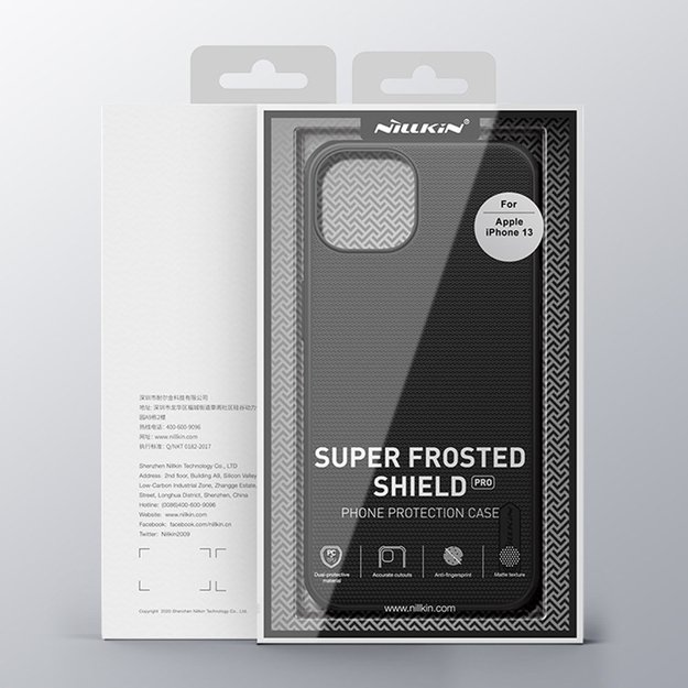 Nillkin Super Frosted Shield Pro – dėklas, skirtas Apple iPhone 13 (raudonas)