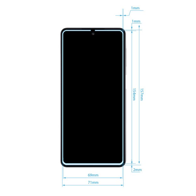 Crong 7D nano lankstus stiklas – pilnai dengianti hibridinė ekrano apsauga 9H Samsung Galaxy M52 5G