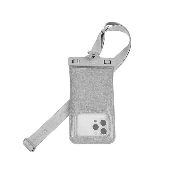 Kate Spade New York Waterproof plaukiojantis maišelis – vandeniui atsparus dėklas išmaniesiems telefonams iki 6,7 (That Sparkle) 1