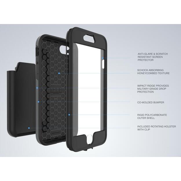 Incipio Performance Series Max iPhone 7 dėklas (baltas/mėlynas)