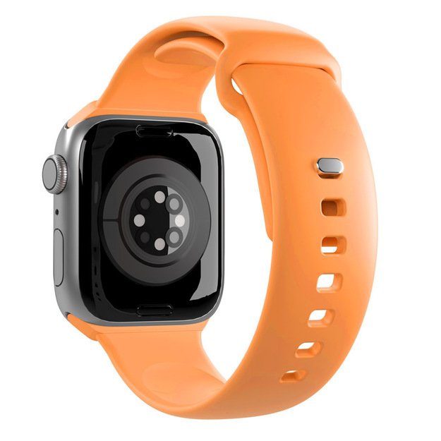 PURO ICON – elastingas dirželis, skirtas Apple Watch 38/40/41 mm (S/M & M/L) (abrikosinis)