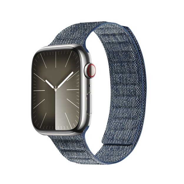 Crong Melange – magnetinis dirželis, skirtas Apple Watch 42/44/45/49 mm (mėlynas melanžas)