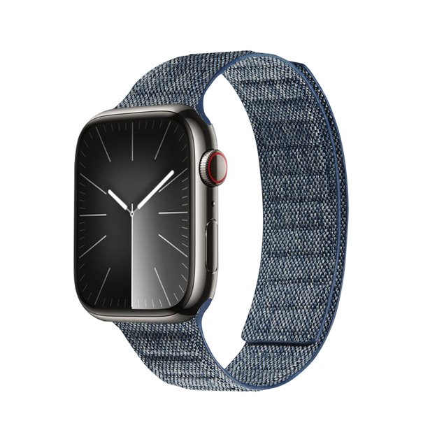 Crong Melange – magnetinis dirželis, skirtas Apple Watch 42/44/45/49 mm (mėlynas melanžas)