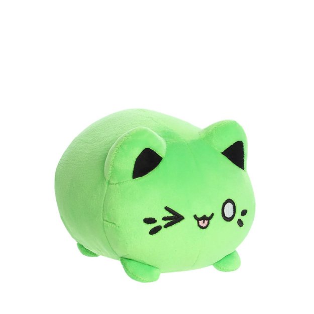 Tasty Peach - pliušinis talismanas 9 cm Toxic Green Meowchi