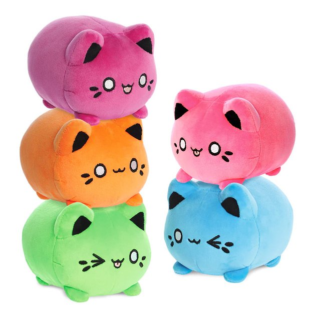 Tasty Peach - pliušinis talismanas 9 cm Toxic Green Meowchi