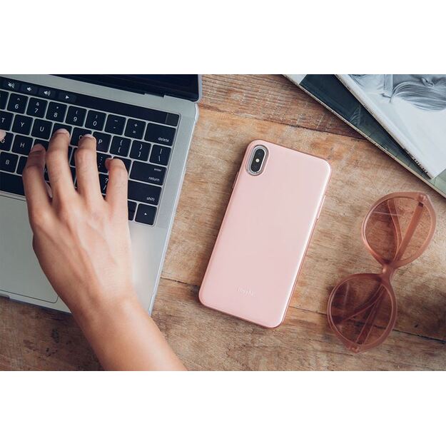 Moshi iGlaze – dėklas, skirtas iPhone Xs Max (Taupe Pink)