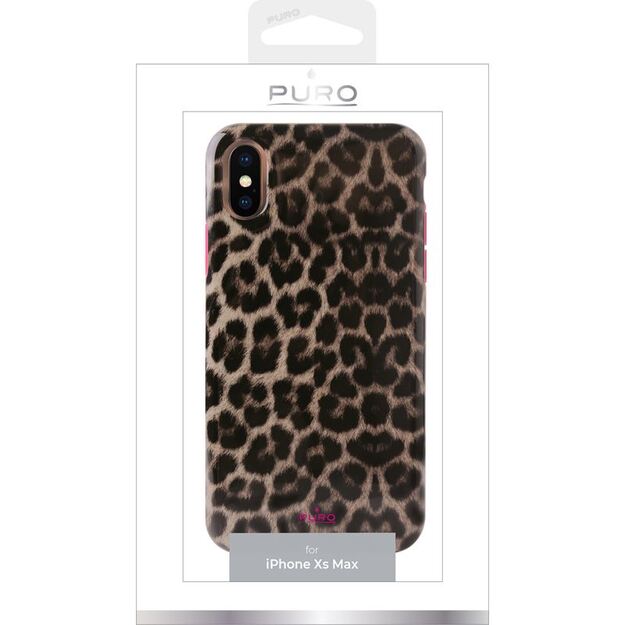 PURO Glam Leopard dangtelis – dėklas, skirtas iPhone Xs Max (Leo 2)