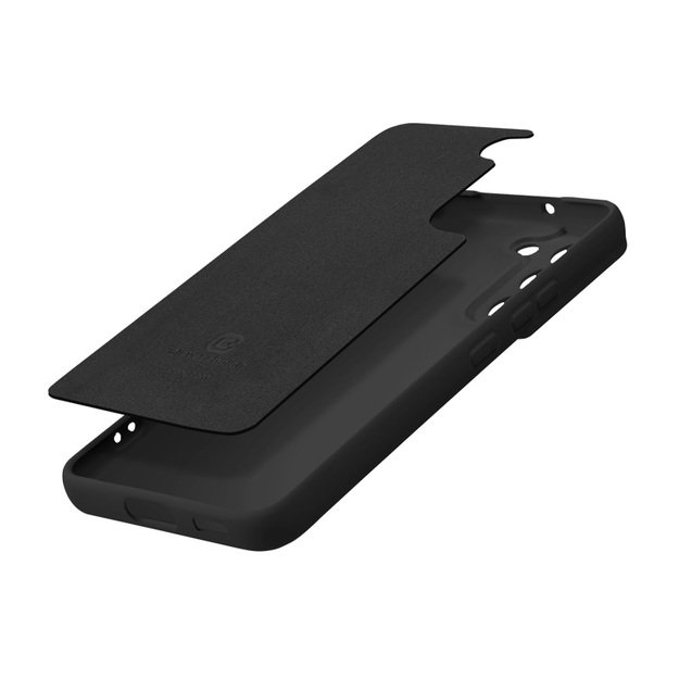 Crong Color Cover – dėklas, skirtas Samsung Galaxy S23+ (juodas)