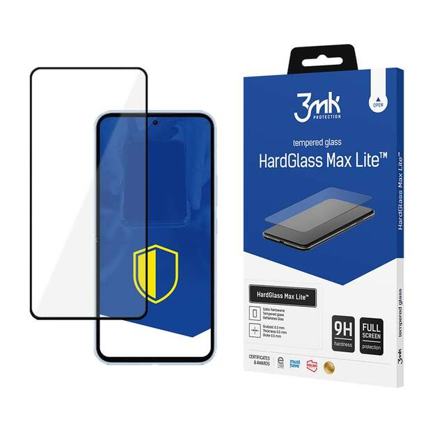 3mk HardGlass Max Lite – grūdintas stiklas, skirtas Samsung Galaxy A54 5G (juodas)