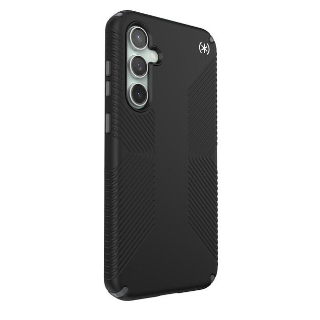 Speck Presidio2 Grip – dėklas, skirtas Samsung Galaxy S23 FE (juodas / juodas / baltas)