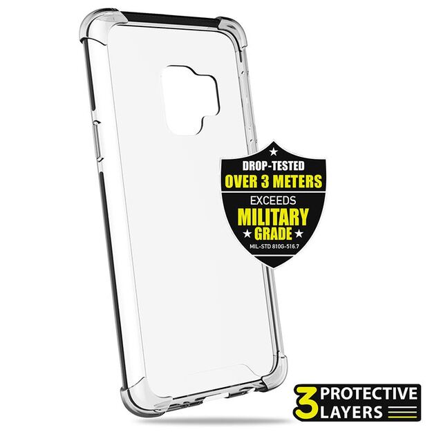 PURO Impact Pro Hard Shield – dėklas, skirtas Samsung Galaxy S9 (juodas)