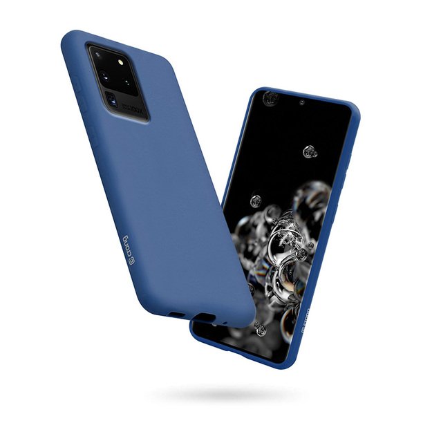 Crong Color Cover – lankstus dėklas, skirtas Samsung Galaxy S20 Ultra (mėlynas)