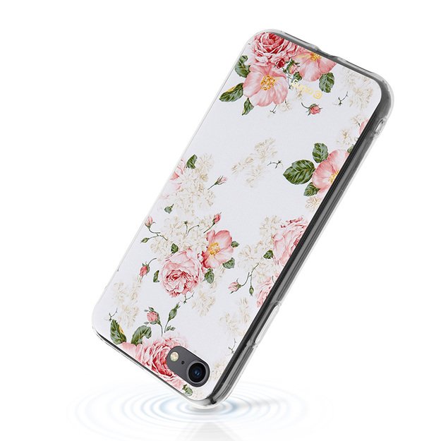 Crong Flower Case – dėklas, skirtas iPhone SE 2020 / 8 / 7 (paternas 02)