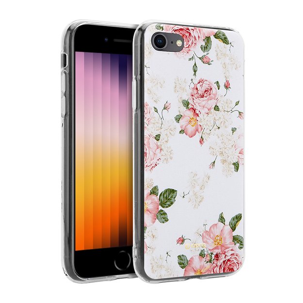 Crong Flower Case – dėklas, skirtas iPhone SE 2020 / 8 / 7 (paternas 02)