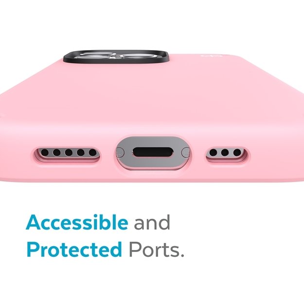 Speck Presidio2 Pro – iPhone 13 Pro dėklas su MICROBAN danga (Rosy Pink / Vintage Rose)