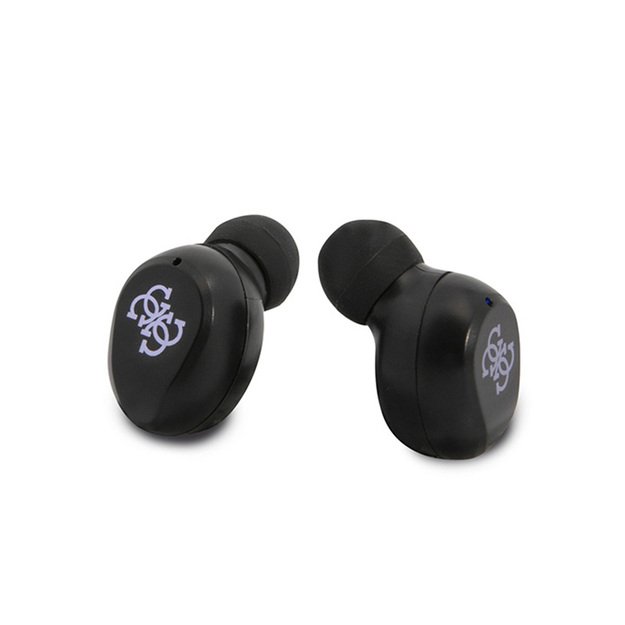 Guess True Wireless Earphones BT5.0 5H – TWS ausinės + įkrovimo dėklas (violetinė)