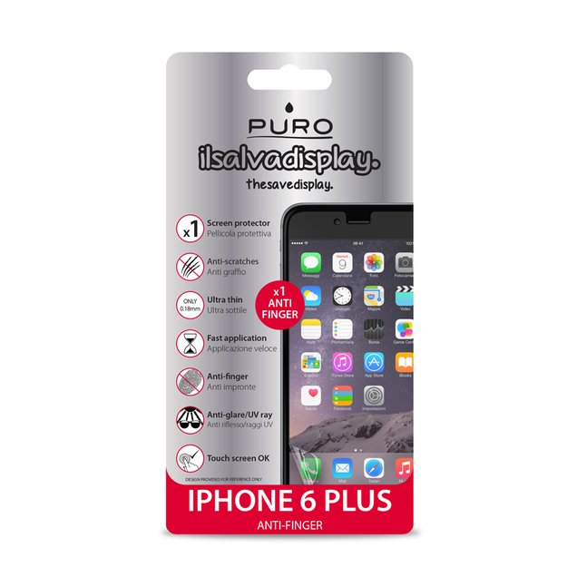 PURO Anti-Finger folija iPhone 6s Plus / iPhone 6 Plus ekranui