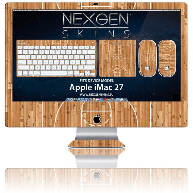 Nexgen Skins su 3D efektu, skirta iMac 27 (Hardwood Classic 3D)