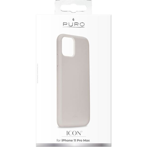 PURO ICON dangtelis – dėklas, skirtas iPhone 11 Pro Max (Taupe)