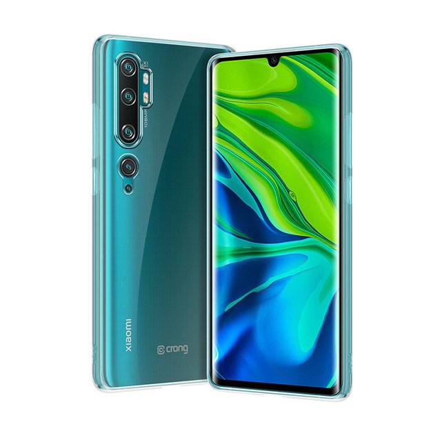 Crong Crystal Slim Cover – apsauginis dėklas, skirtas „Xiaomi Mi Note 10“ / „Mi Note 10 Pro“ (skaidrus)