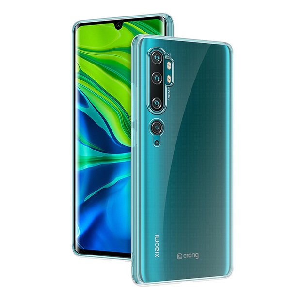 Crong Crystal Slim Cover – apsauginis dėklas, skirtas „Xiaomi Mi Note 10“ / „Mi Note 10 Pro“ (skaidrus)