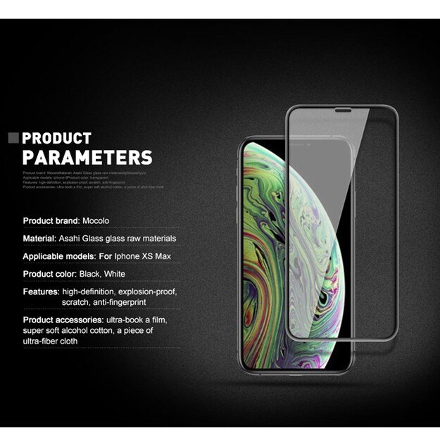 Mocolo 3D Glass – apsauginis stiklas iPhone 11 Pro Max / Xs Max