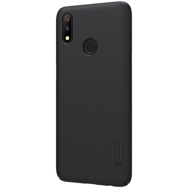 Nillkin Super Frosted Shield – dėklas, skirtas Realme 3 Pro (Realme X Lite) (juodas)