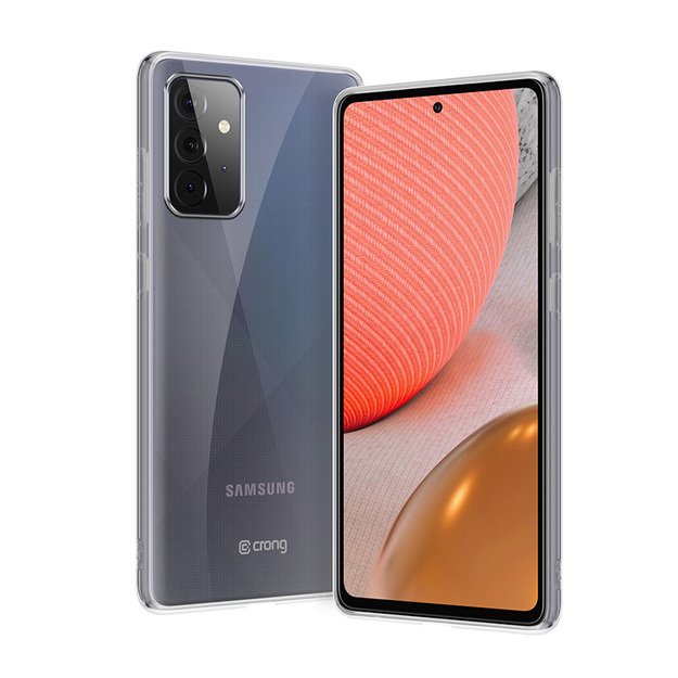 Crong Crystal Slim Cover – dėklas, skirtas Samsung Galaxy A72 (skaidrus)