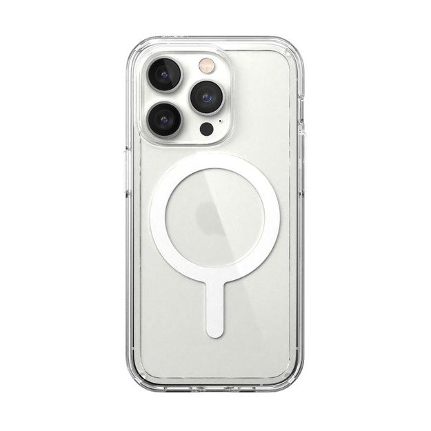 Speck Gemshell + MagSafe – iPhone 14 Pro dėklas su MICROBAN danga (skaidrus)