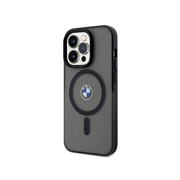 BMW Signature MagSafe – dėklas, skirtas iPhone 14 Pro Max (juodas)