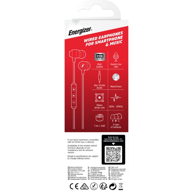 Energizer Classic CIA10 – 3,5 mm laidinės ausinės (rožinės auksinės spalvos)