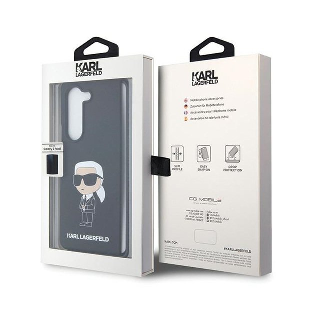 Karl Lagerfeld Silicone Ikonik – Samsung Z Fold 5 Case (juodas)