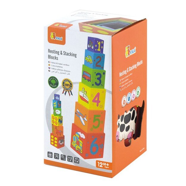 Viga Toys - Stacking kubas