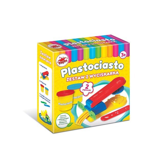 PLAYME - Mini plastikinis tešlos rinkinys su spaustuku