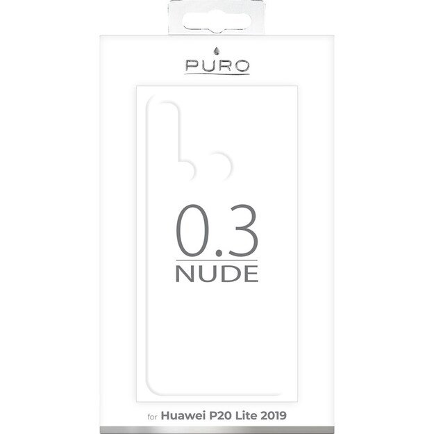 PURO 0.3 Nude – dėklas Huawei P20 Lite (2019) 6.4 (skaidrus)