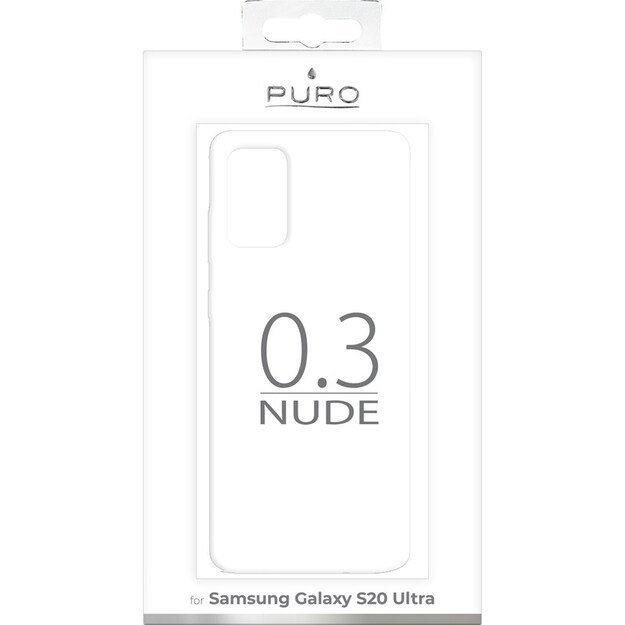 PURO 0.3 Nude – dėklas, skirtas Samsung Galaxy S20 Ultra (skaidrus)