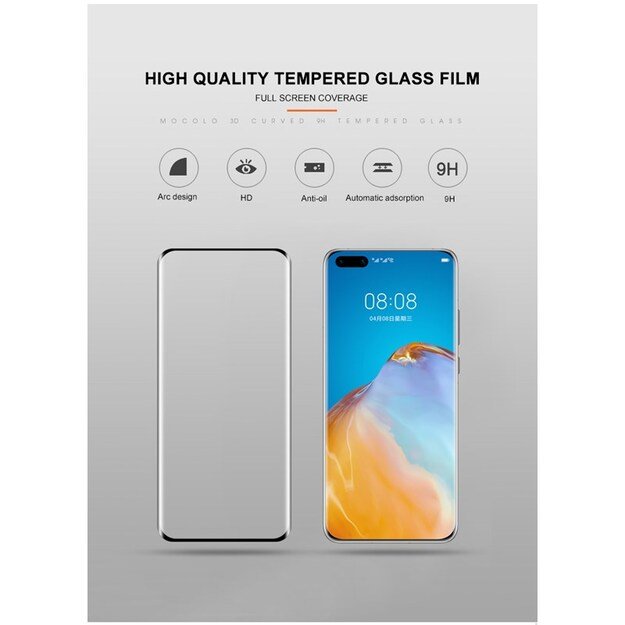 Mocolo 3D Glass Full Glue – apsauginis stiklas Huawei P40 Pro