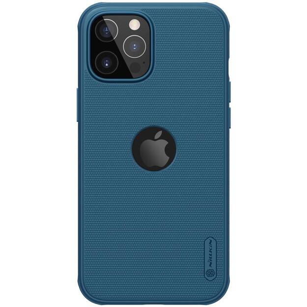 Nillkin Super Frosted Shield Magnetic – dėklas, skirtas Apple iPhone 12 Pro Max (mėlynas)