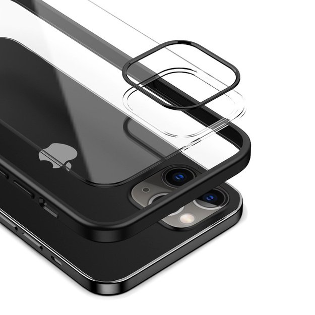 Crong Color Cover – lankstus dėklas, skirtas iPhone 12 Pro Max (mėlynas)