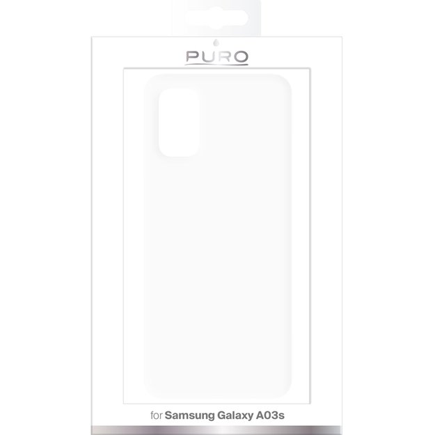 PURO 0.3 Nude – dėklas, skirtas Samsung Galaxy A03s (skaidrus)